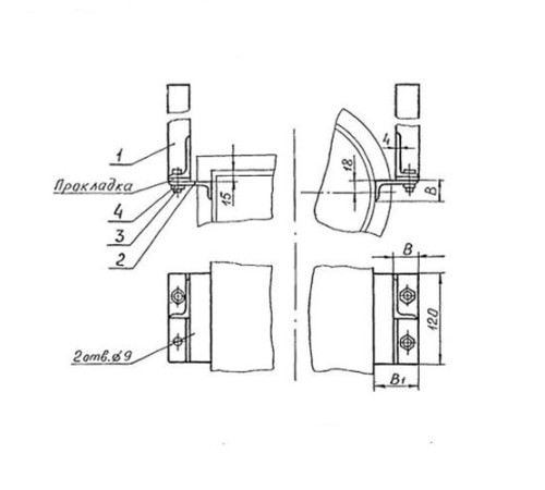 Подвески судовых трубопроводов Тип 4 в Слуцке