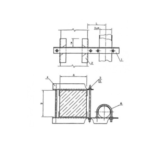 Крепления трубопроводов к железобетонным балкам в Слуцке