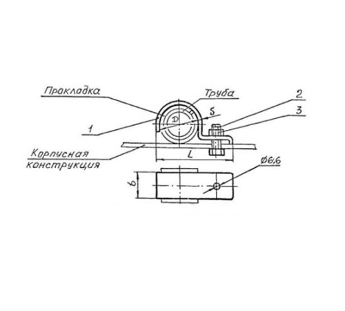 Подвески судовых трубопроводов Тип 6 в Слуцке