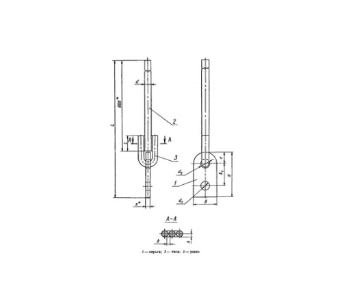 Тяги с серьгой для подвесок трубопроводов в Слуцке