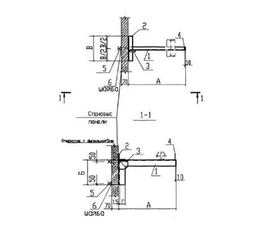 Крепления к стеновым панелям для трубопроводов в Слуцке