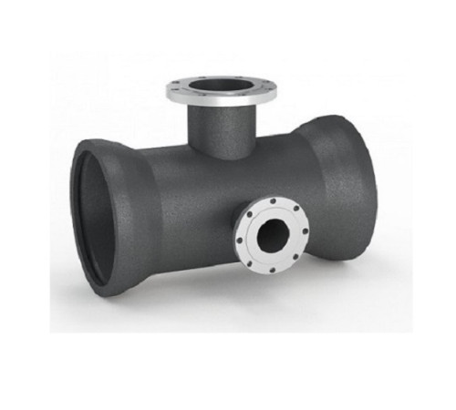 Тройники раструб-фланец с пожарной подставкой чугунные в Слуцке