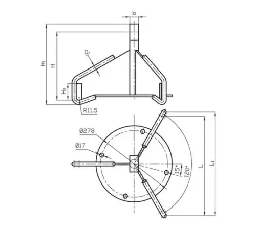 Коромысла лучевые типа КУ для ЛЭП в Слуцке