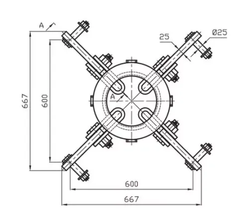 Коромысла лучевые типа КЛ в Слуцке для ЛЭП