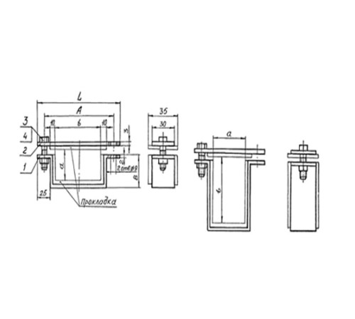 Подвески судовых трубопроводов Тип 9 в Слуцке
