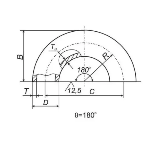 Отводы 180° ВУС в Слуцке для трубопроводов