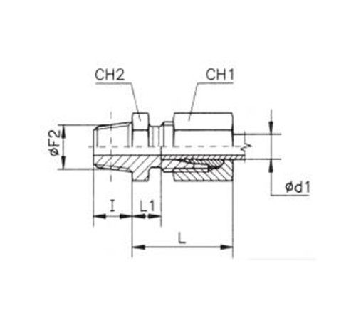 Штуцеры ввертные с конической резьбой TN93 в Слуцке