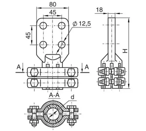 Аппаратные зажимы АШМ в Слуцке для ЛЭП