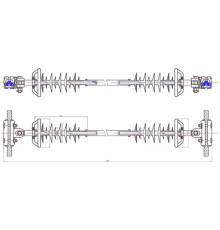 Изолирующие межфазные распорки РМИ для ЛЭП