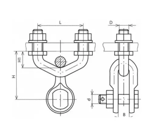 Узлы крепления типа КГП для ЛЭП в Слуцке