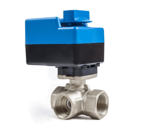 Трехходовые шаровые муфтовые краны с приводом в Слуцке