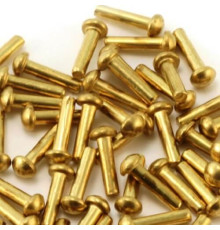 Латунные заклепки с полукруглой головкой
