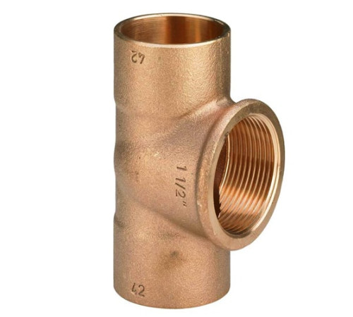 Медные резьбовые тройники в Слуцке для трубопроводов