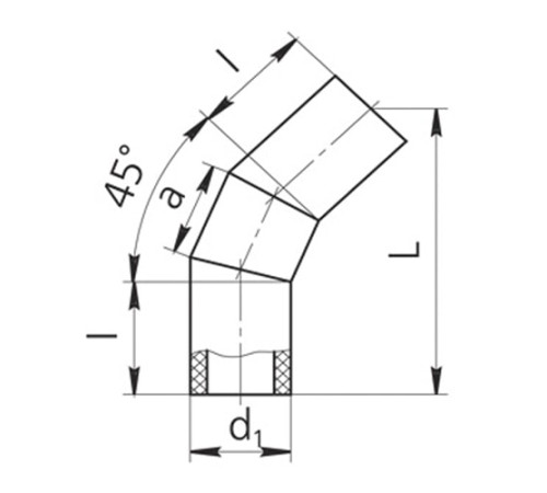 Оболочки на теплоизоляционные отводы 45° в Слуцке