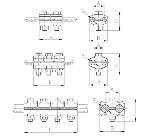 Плашечные зажимы типа ПА для ЛЭП в Слуцке
