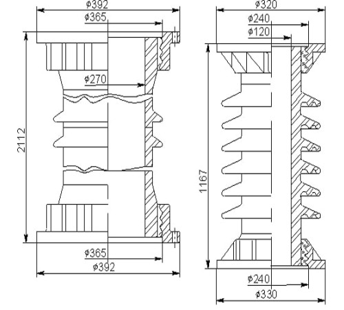 Покрышки для воздушных выключателей 150 кВ в Слуцке