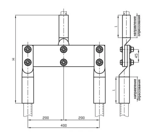 Переходные зажимы ППТ для ЛЭП в Слуцке и Беларуси