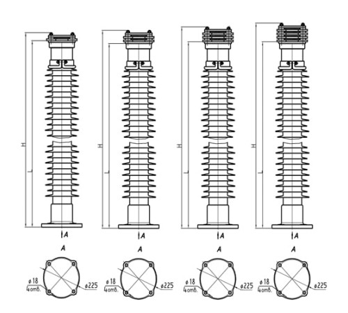 Шинные опоры ШО 110-132 кВ в Слуцке для юрлиц