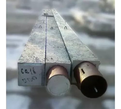 Сваи квадратного сечения с круглой полостью в Слуцке