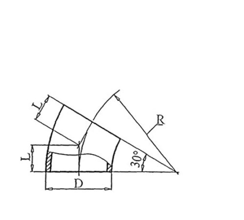 Теплоизоляционные отводы 30 градусов в Слуцке
