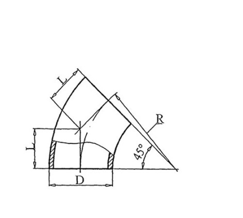 Теплоизоляционные отводы 45 градусов в Слуцке