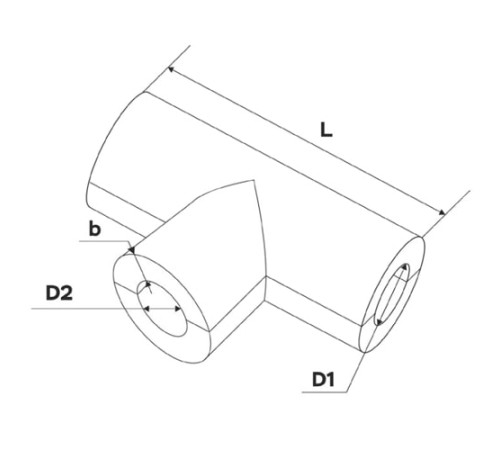 Теплоизоляционные равнопроходные тройки в Слуцке