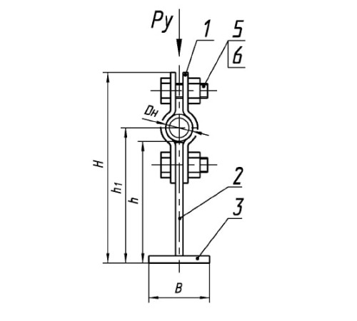 Опоры ТПР.05.06.00.000 для трубопроводов в Слуцке