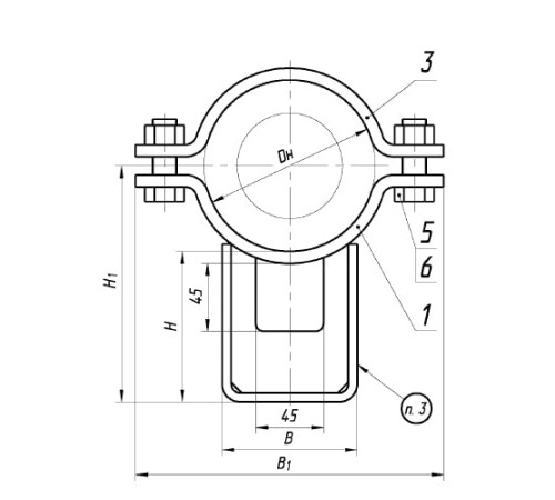 Опоры ТПР.08.71(1).00.000 в Слуцке для трубопроводов