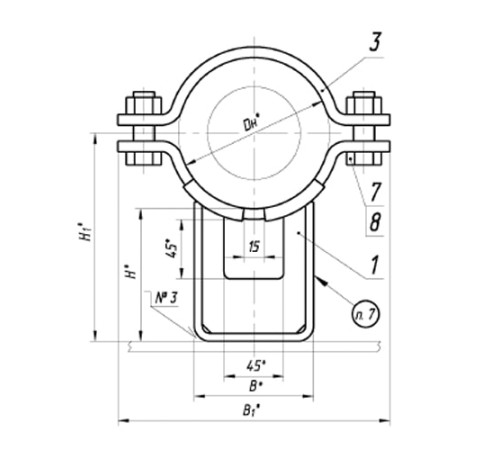 Опоры ТПР.08.73.00.000 для трубопроводов в Слуцке