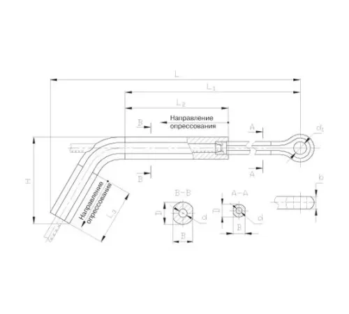 Натяжные прессуемые зажимы ТРАС в Слуцке для ЛЭП
