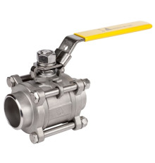 Трехкамерный кран шаровой сварка-сварка