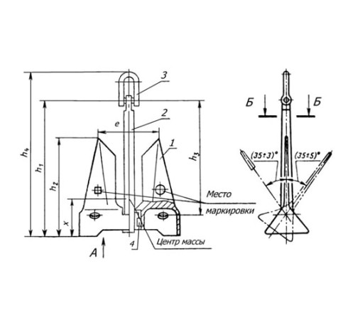 Якоря повышенной держащей силы в Слуцке для судостроения