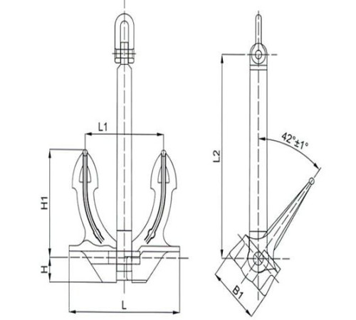 U.S.N бесштоковые якоря в Слуцке с доставкой