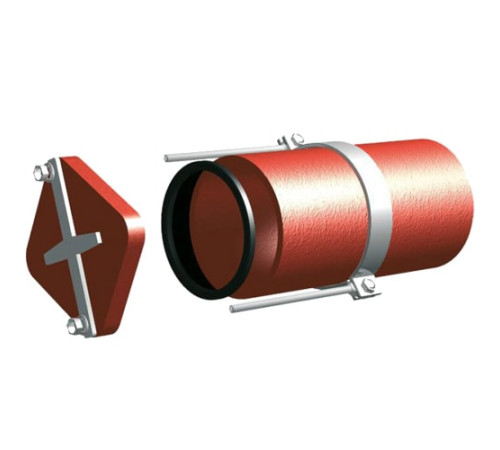 Безраструбные заглушки с прижимными скобами в Слуцке